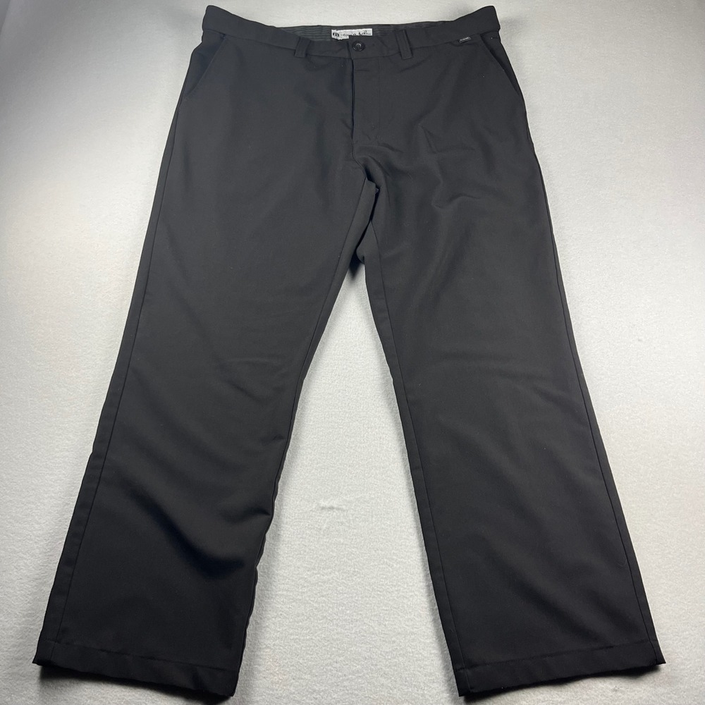 TravisMathew Mens Black Golf Pants Performance Stretch Trousers Size 38x29